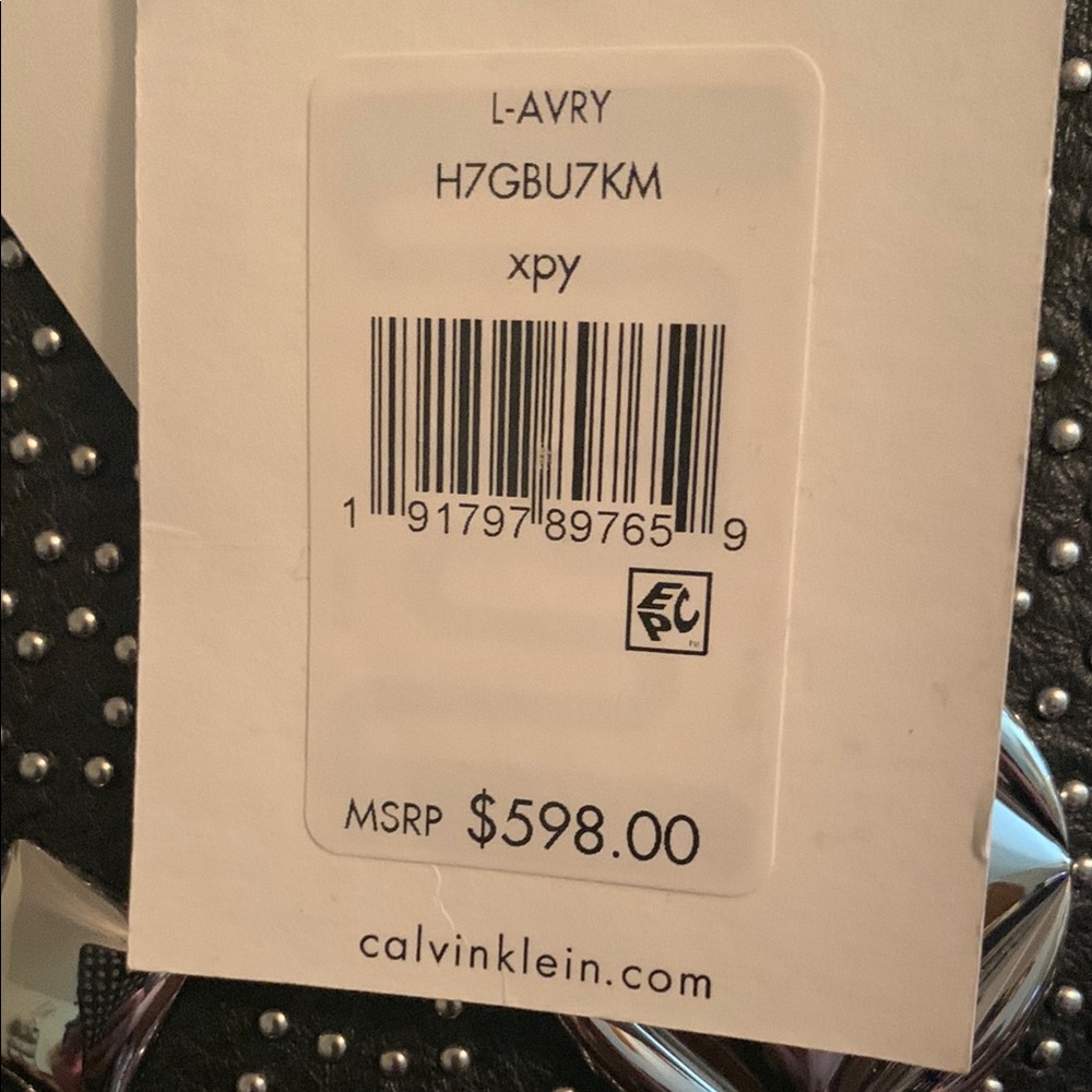 Calvin Klein Black and Silver Geometric Tote - Picture 3 of 13